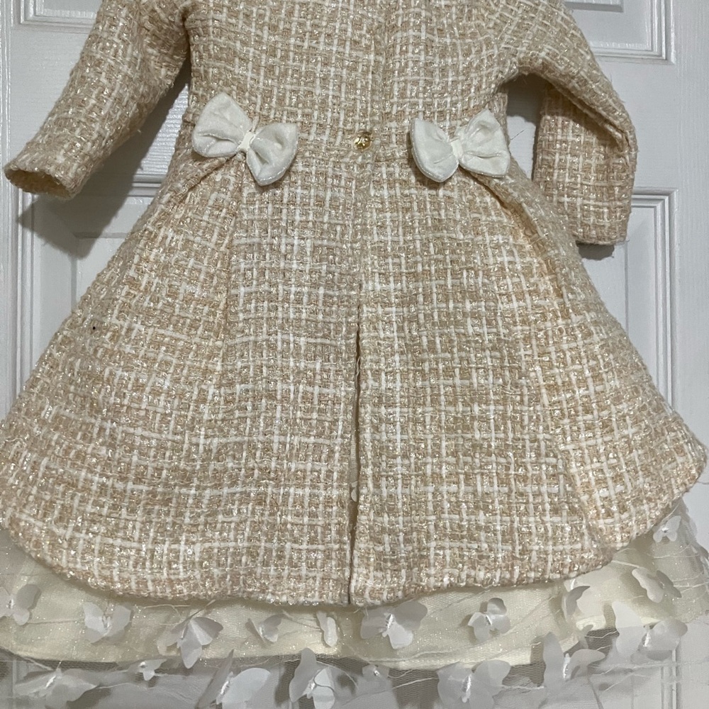 Blueberri Boulevard Matching Holiday Coat and Dress Set. NWOT